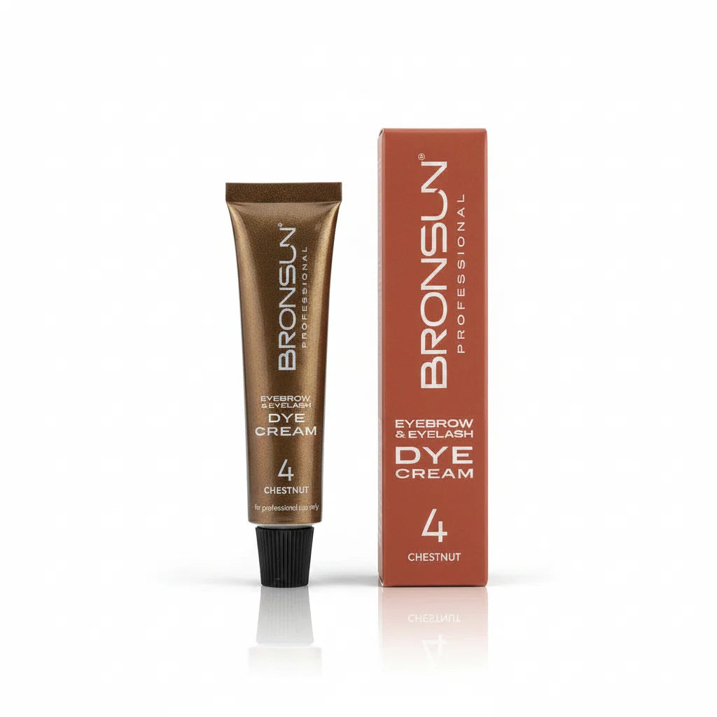 Bronsun Eyelash & Eyebrow Dye Cream -Chestnut#4